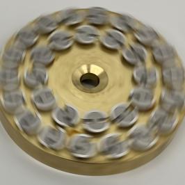 Polissage plan sur tête de vis sablée